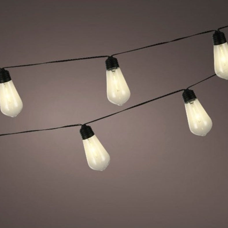 White edison deals string lights