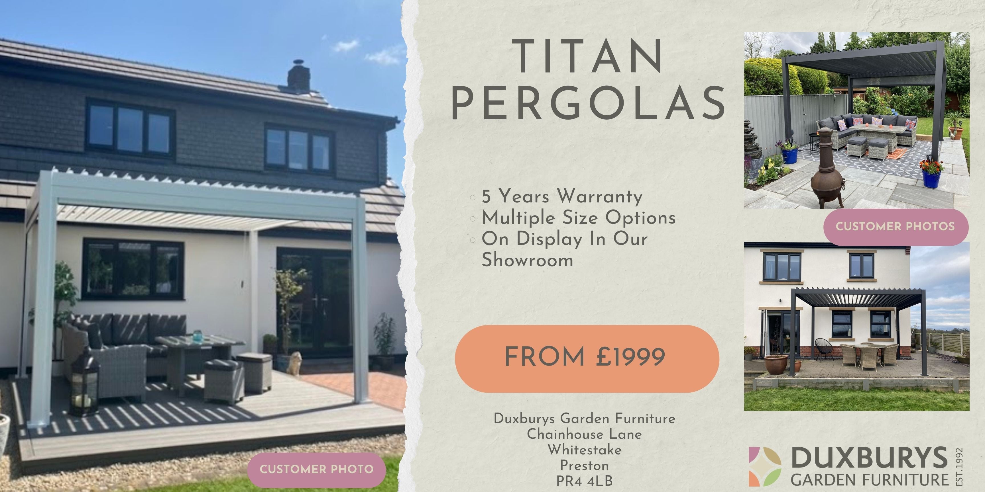 Why Choose A Nova Titan Pergola?