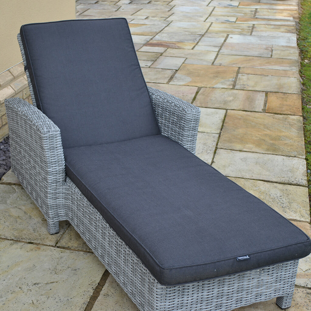 Outdoor Sun Lounger - Club Grey By Harbo