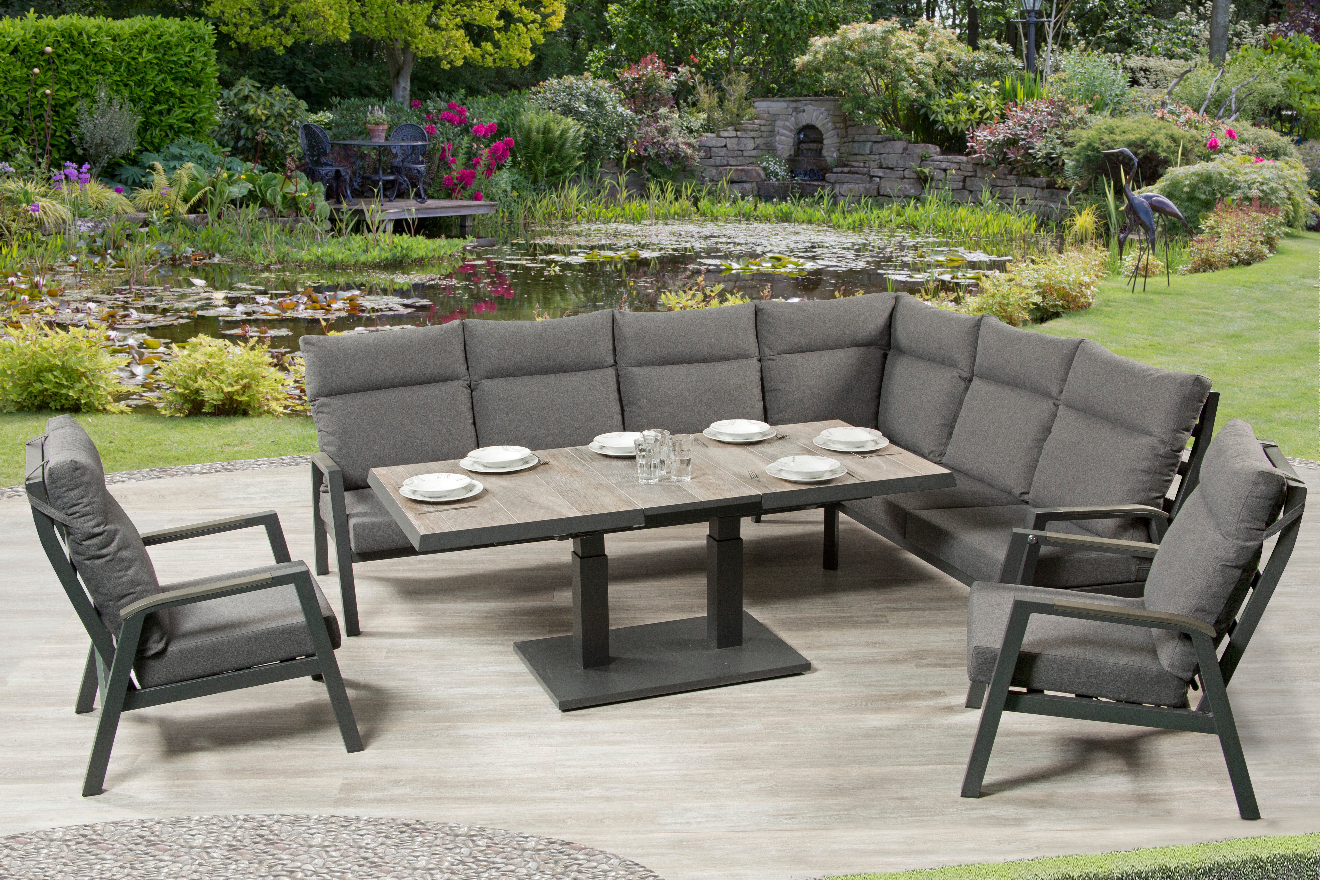 High Backed Outdoor Corner Set - Keswick By Vila