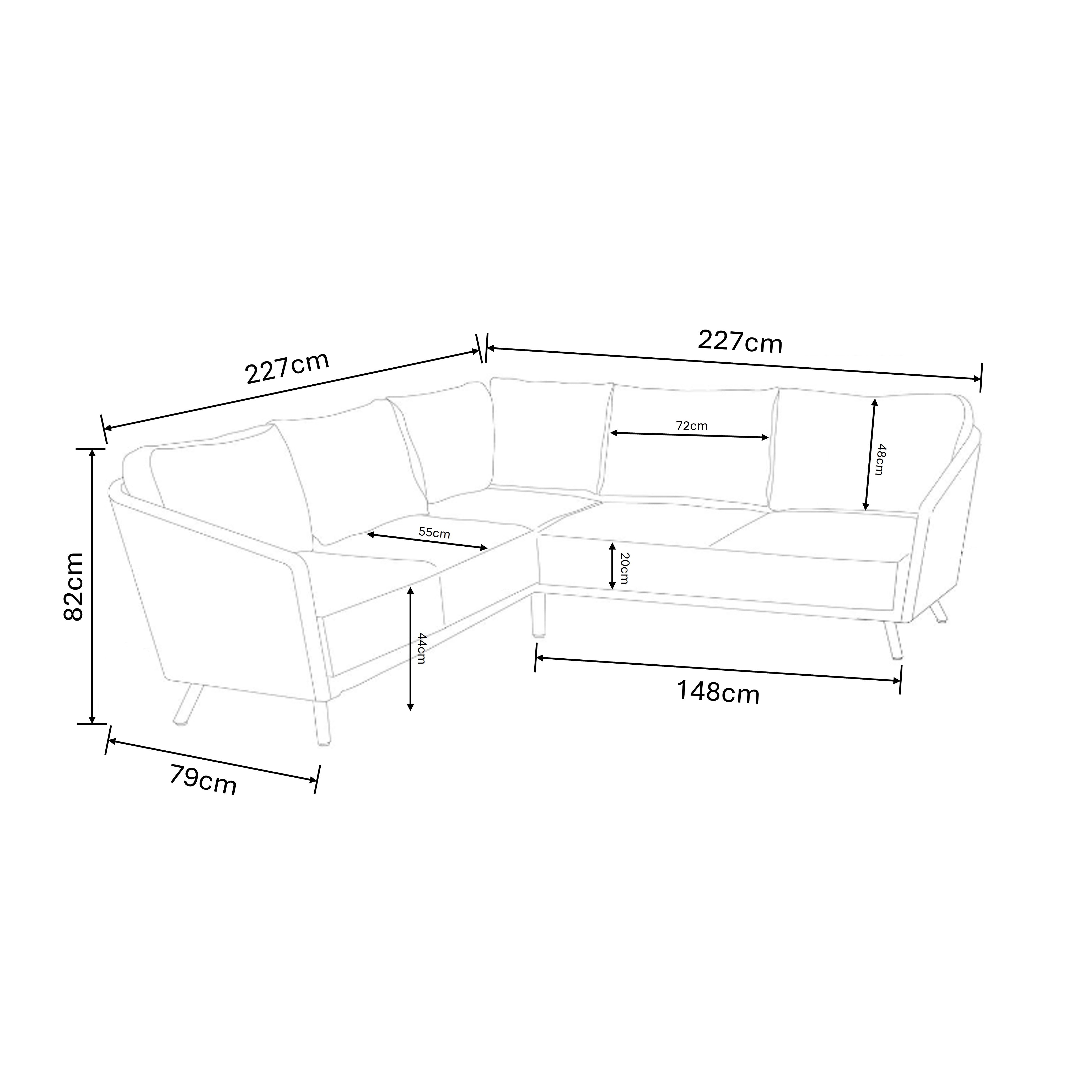 Outdoor Square Casual Corner Set - Eden By Hartman