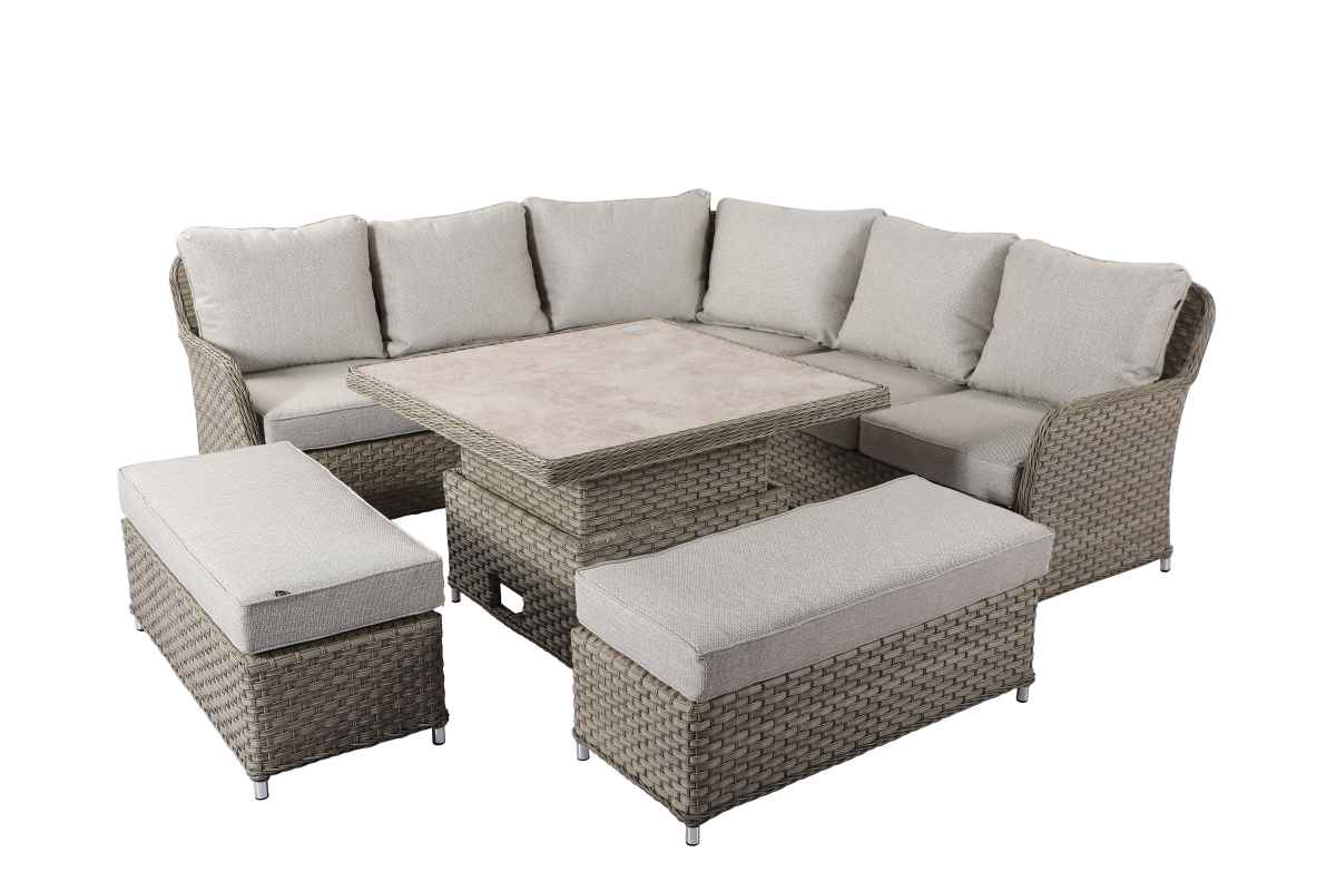 Outdoor Grand Square Casual Corner Set | Eton By Hartman