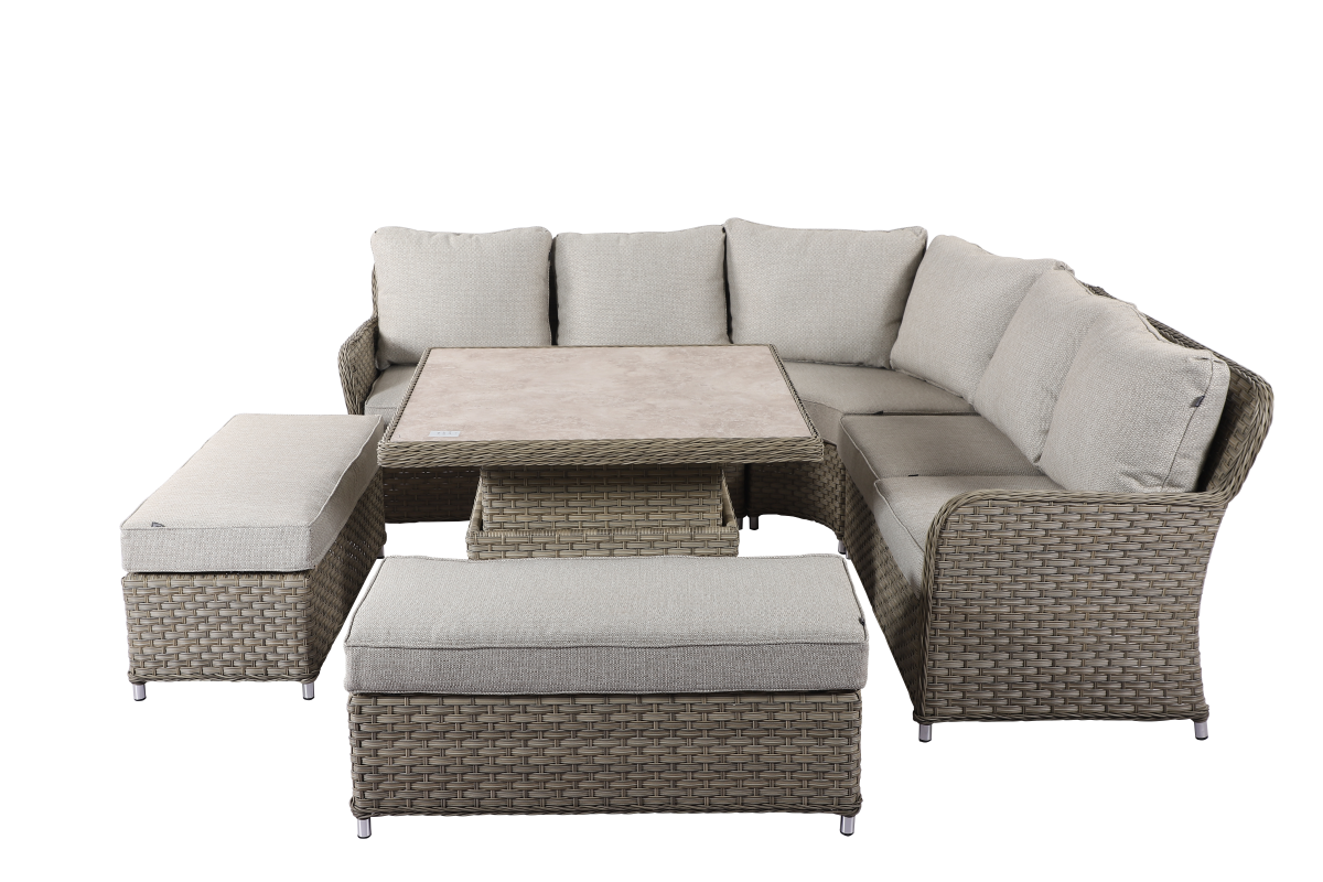 Outdoor Grand Square Casual Corner Set | Eton By Hartman