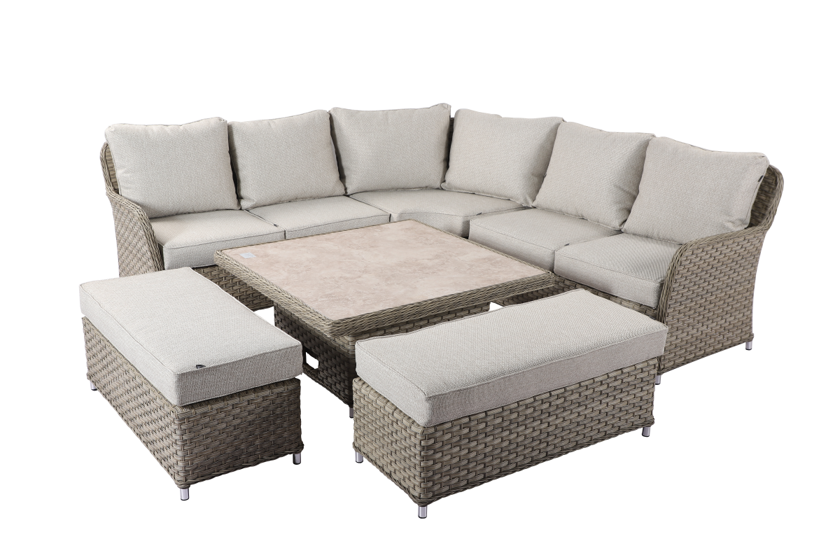 Outdoor Grand Square Casual Corner Set | Eton By Hartman