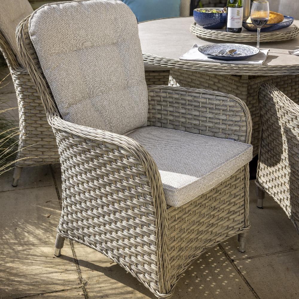 Outdoor 6 Seat Round Dining Set - Eton By Hartman