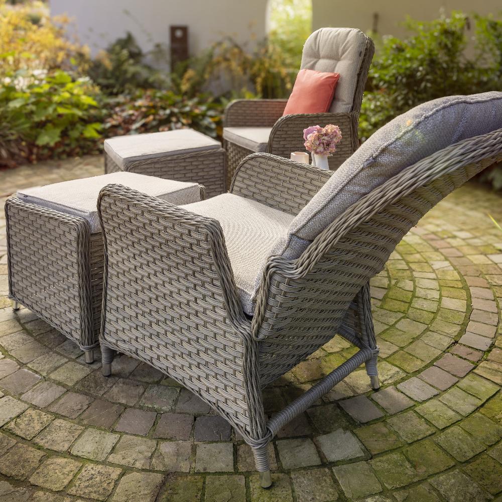 Outdoor Reclining Companion Bistro Set - Eton By Hartman