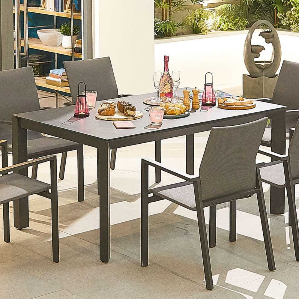 Outdoor Aluminium 150cm x 100cm Rectangular Table Only - Nova