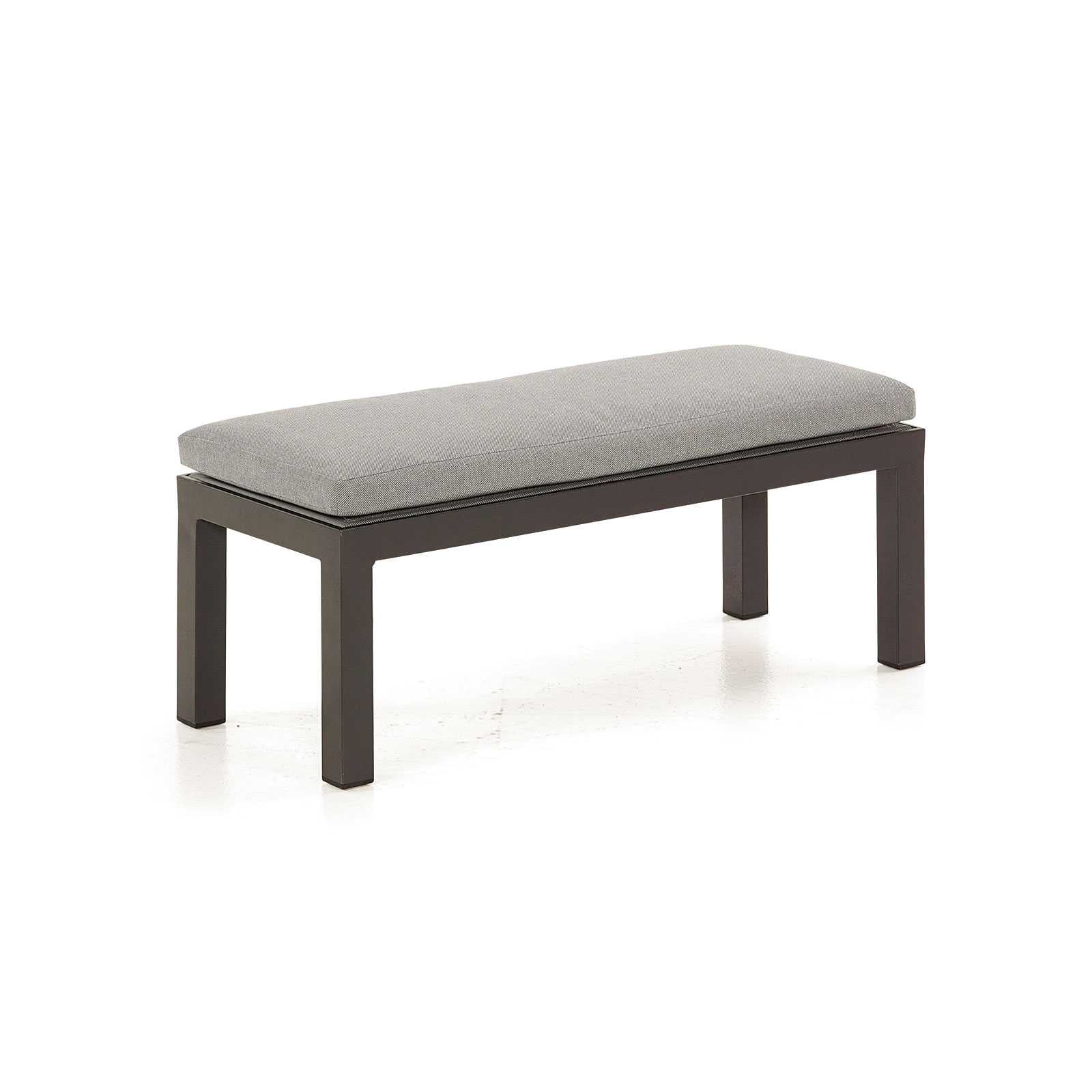 Vogue Aluminium Lounge Double Bench Grey | Nova