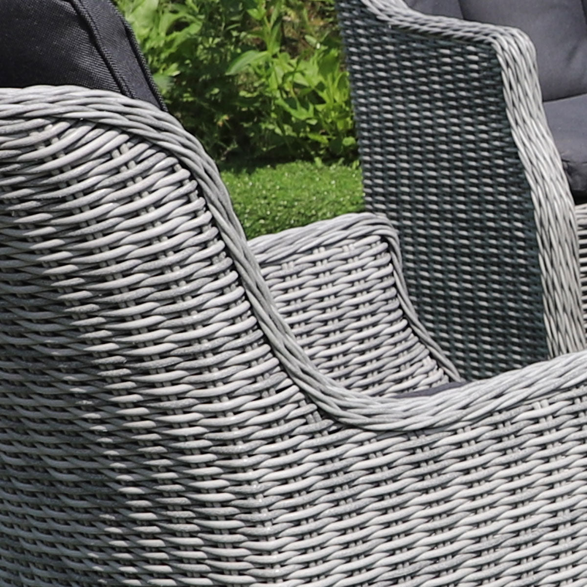 Wingback Outdoor Bistro Set in Grey - Club by Harbo