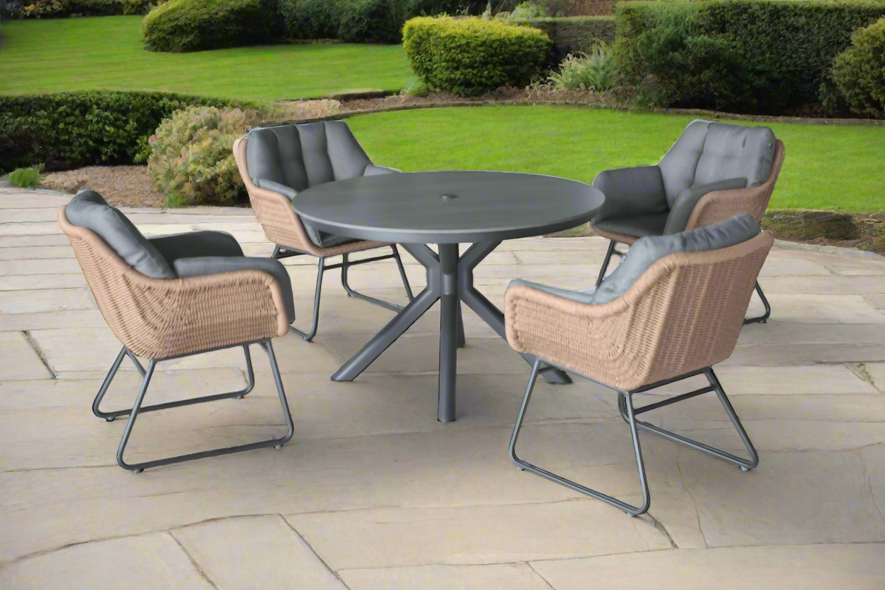 Outdoor 4 Seat Dining Set - Rayo By Hartman