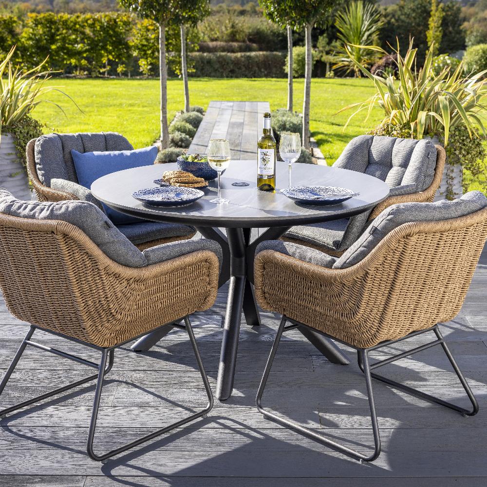 Outdoor 4 Seat Dining Set - Rayo By Hartman