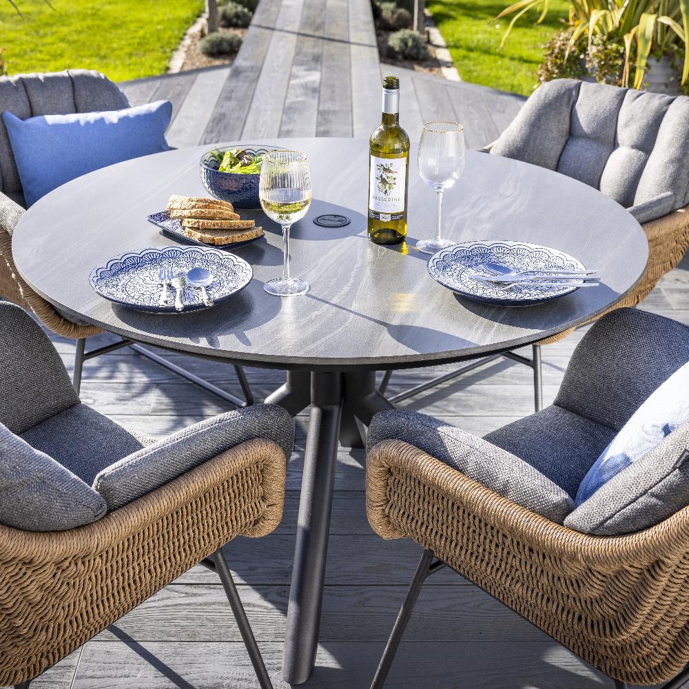 Outdoor 4 Seat Dining Set - Rayo By Hartman