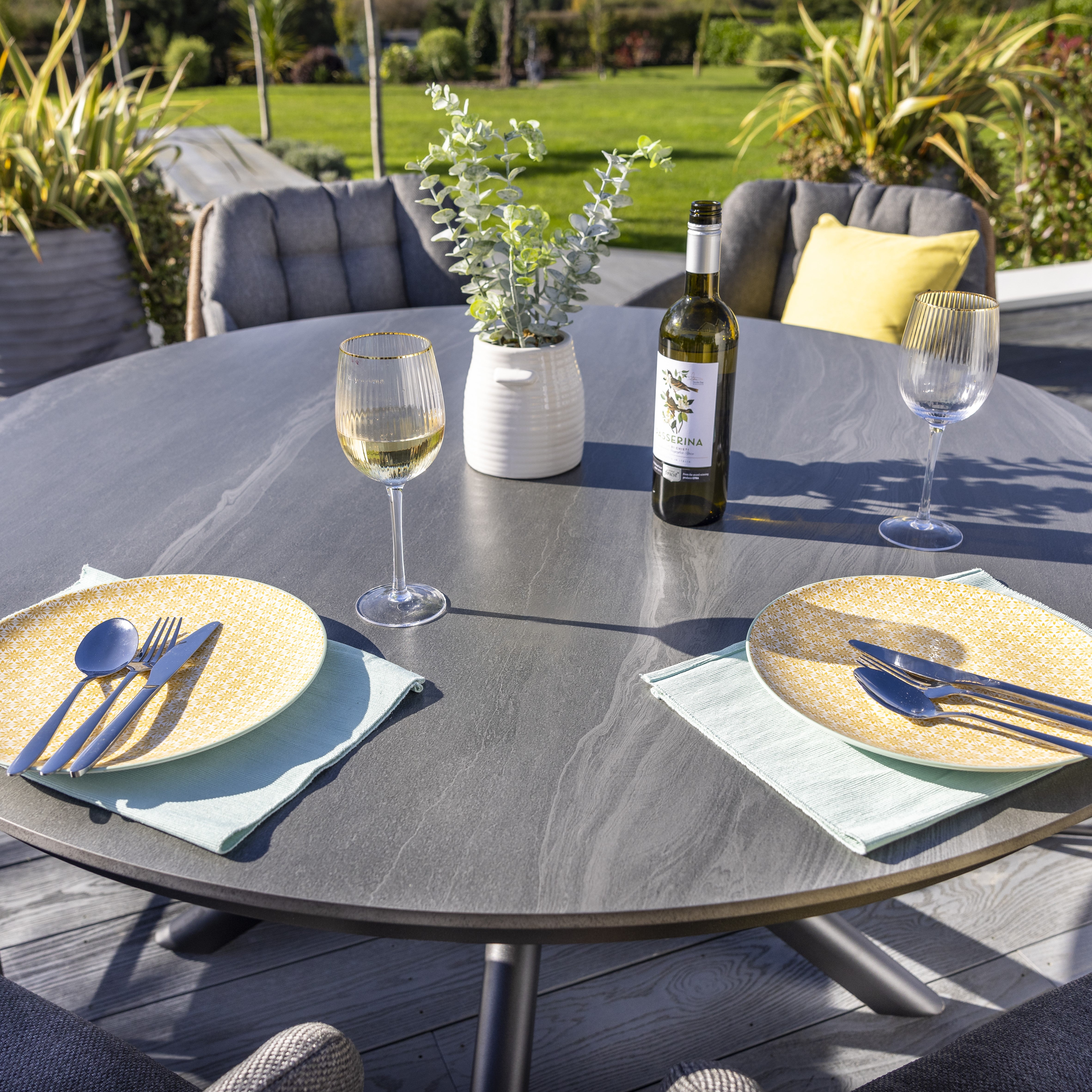 Outdoor 6 Seat Dining Set - Rayo By Hartman