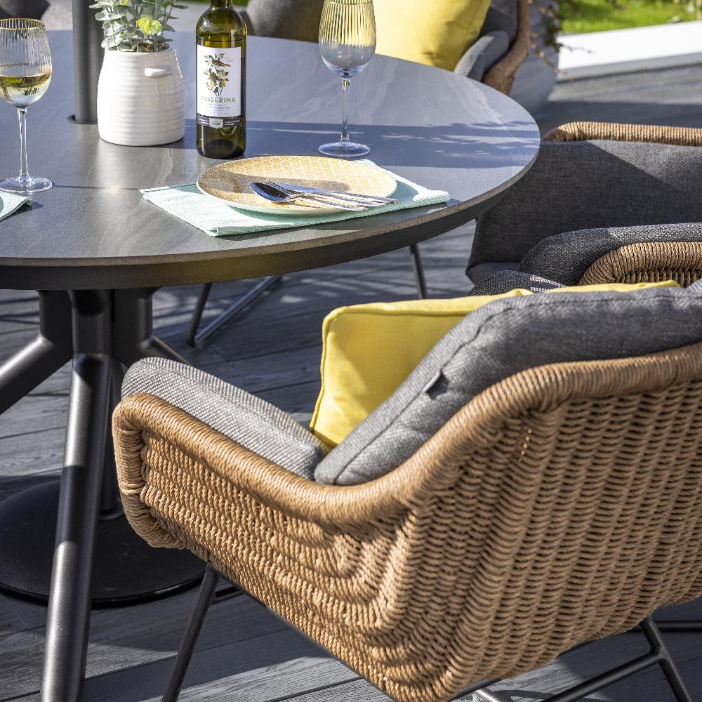 Outdoor 6 Seat Dining Set - Rayo By Hartman