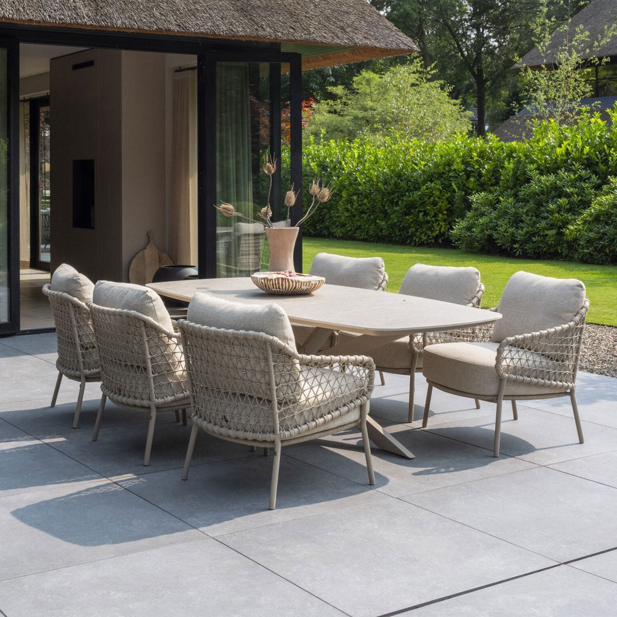 Sardinia 6 Seat Outdoor Dining Set | 4 Seasons Outdoor