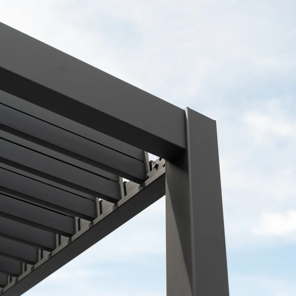 Aluminium 3.6m x 3m Pergola Grey - Titan By Nova