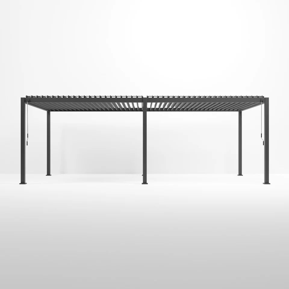 Aluminium 7.2m x 3.6m Pergola Grey - Titan By Nova