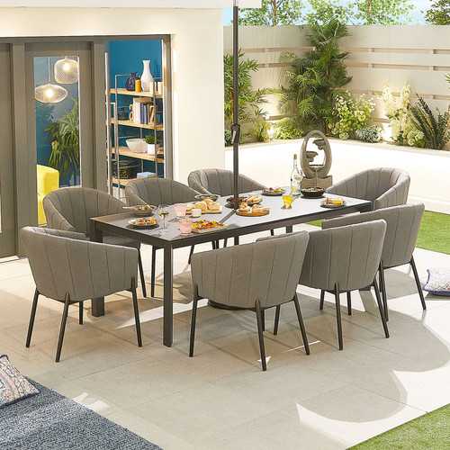 Outdoor Aluminium 200cm x 100cm Rectangular Table Only - Nova