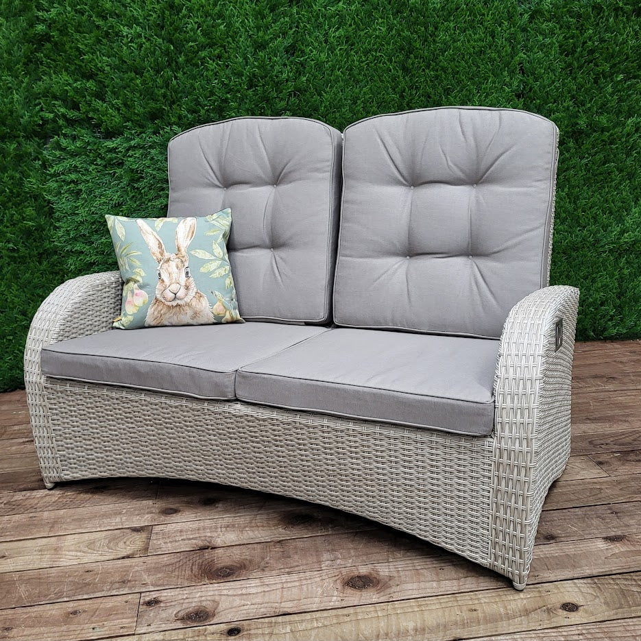 Bowness Outdoor Reclining 2 Seat Sofa in Natural | Vila