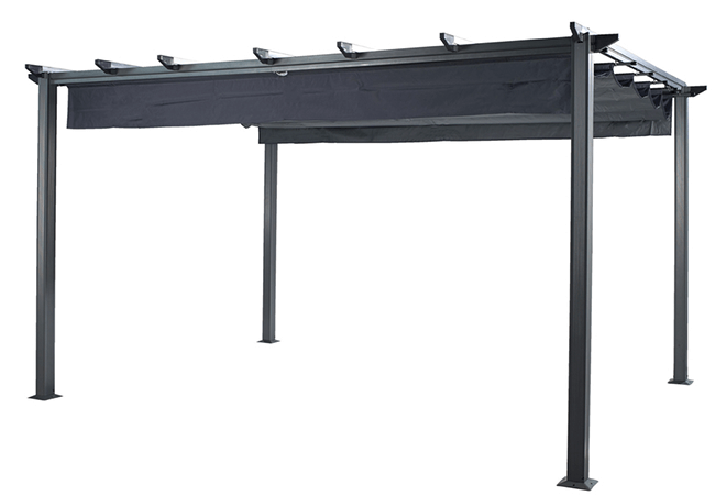 Roma Pergola 4m x 3m in Grey | Hartman