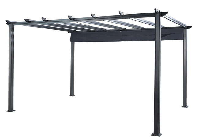 Roma Pergola 4m x 3m in Grey | Hartman