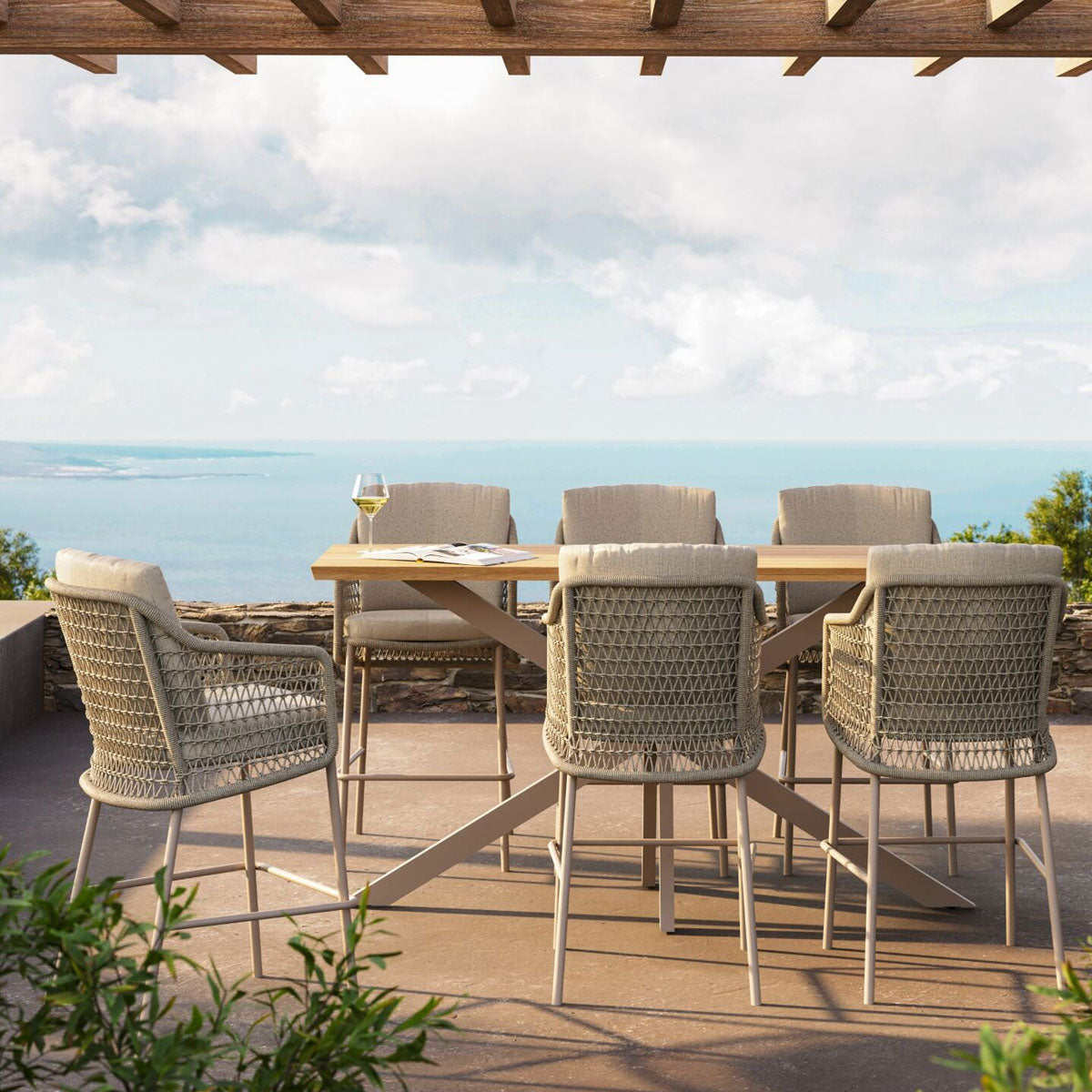 Tramonti Luxury Outdoor Bar Set | 4 Seasons Outdoor