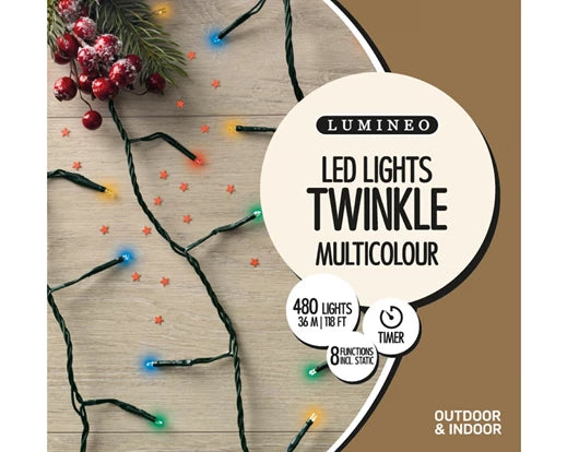 Christmas Lights | LED Twinkle Lights - Colour & Size Options